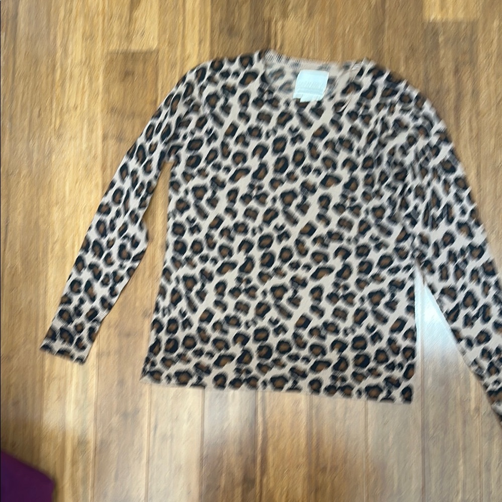 Cynthia Rowley Leopard Print Sweater
